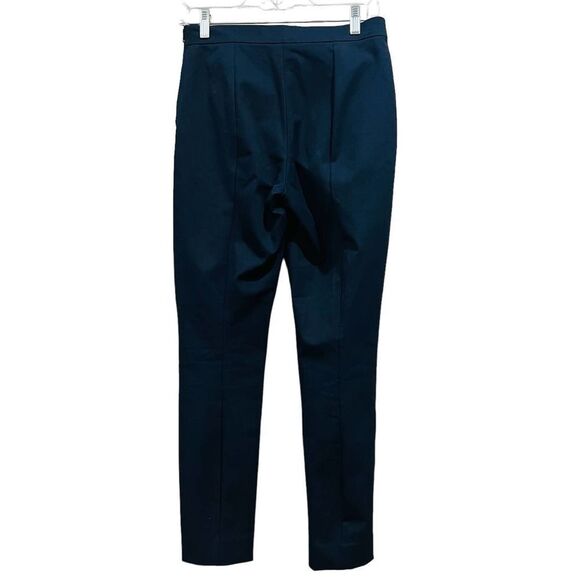 EVERLANE The Curvy Side-Zip Stretch Cotton Dress Work Pant IN Navy Size 4 - Picture 3 of 11
